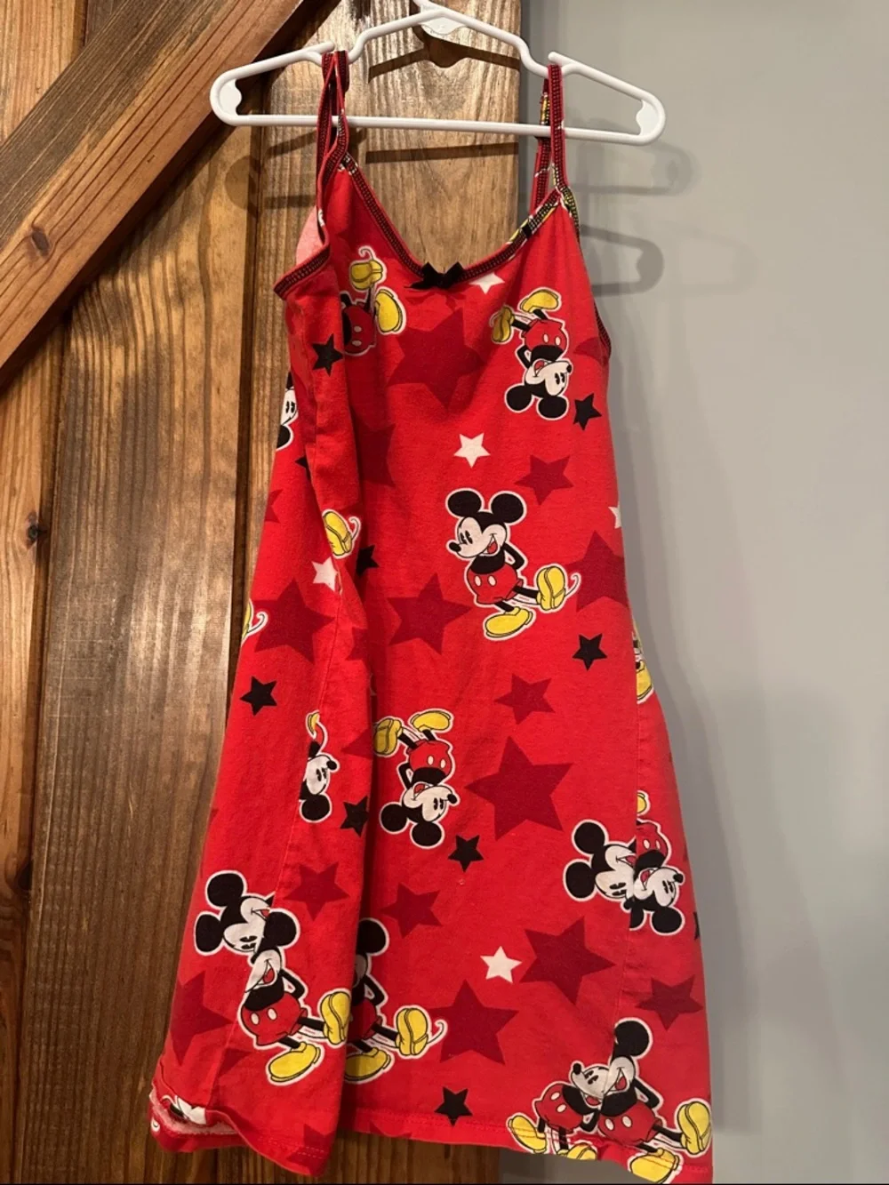 Disney Mickey Red Star Print Slip Dress. Size Small - Picture 7 of 10